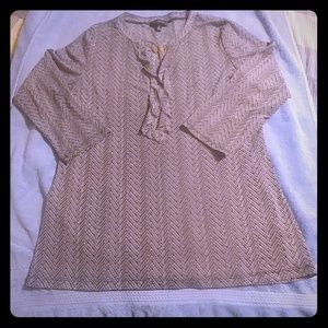 Ruffled Semi-Sheer Blouse From The Limited